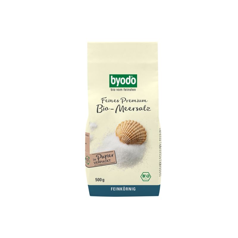 Byodo Byodo Premium organic sea salt, fine, 500g - Produktbild