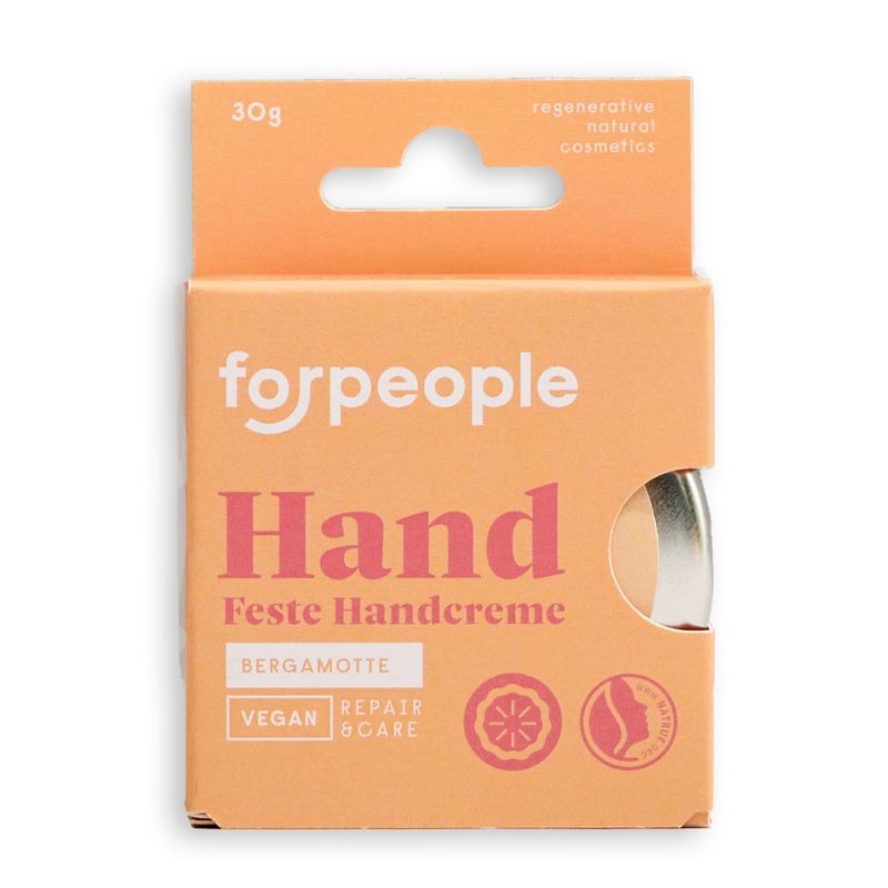 forpeople Feste Handcreme vegan in der Dose - Zitrone und Bergamotte - Produktbild