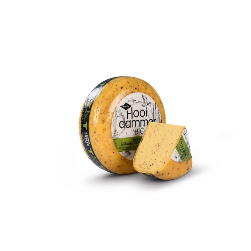 Hooidammer Hooidammer Käsezubereitung aus Bio Schnittkäse Kalamata Oliven/Tomate 4/5kg mindestens 50% Fett i. Tr. - Produktbild