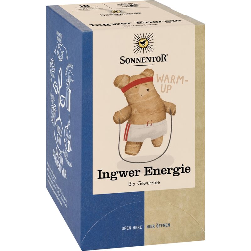 Sonnentor Ingwer Energie Tee, Doppelkammerbeutel - Produktbild