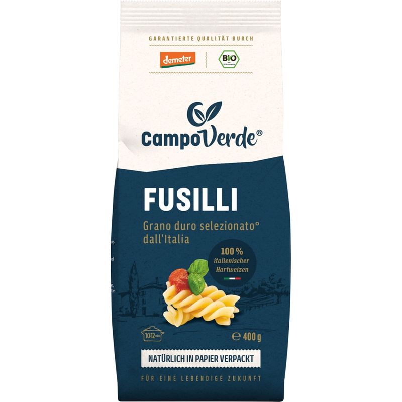 Campo Verde CV demeter Fusilli aus Hartweizengrieß 400g - Produktbild