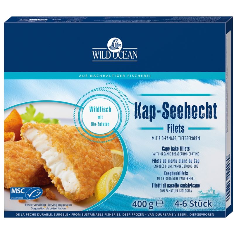 Wild Ocean Seehecht Filets mit Bio-Panade - Produktbild