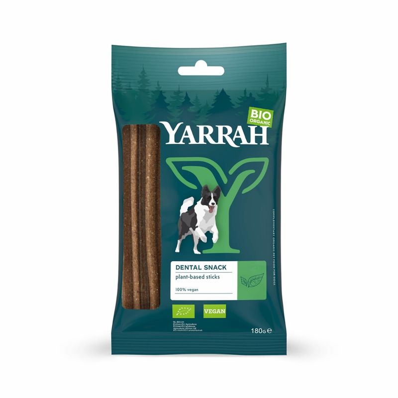Yarrah Organic Petfood Yarrah Bio Hund Pflanzliche Dental-Sticks 180g - Produktbild