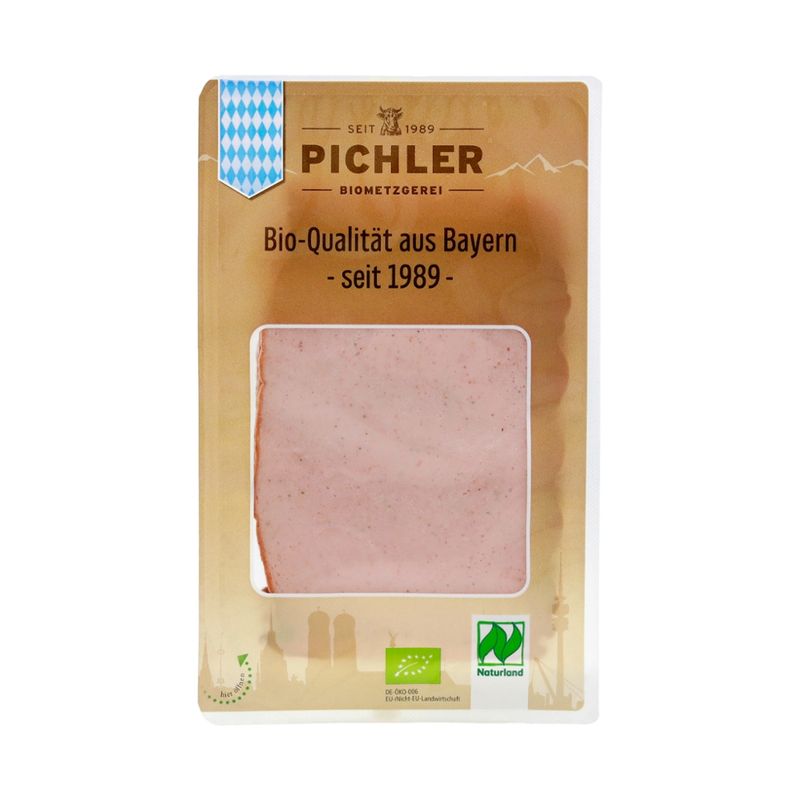 Biometzgerei Pichler Bio-Fleischkäse, geschnitten, 70g, SB - Produktbild