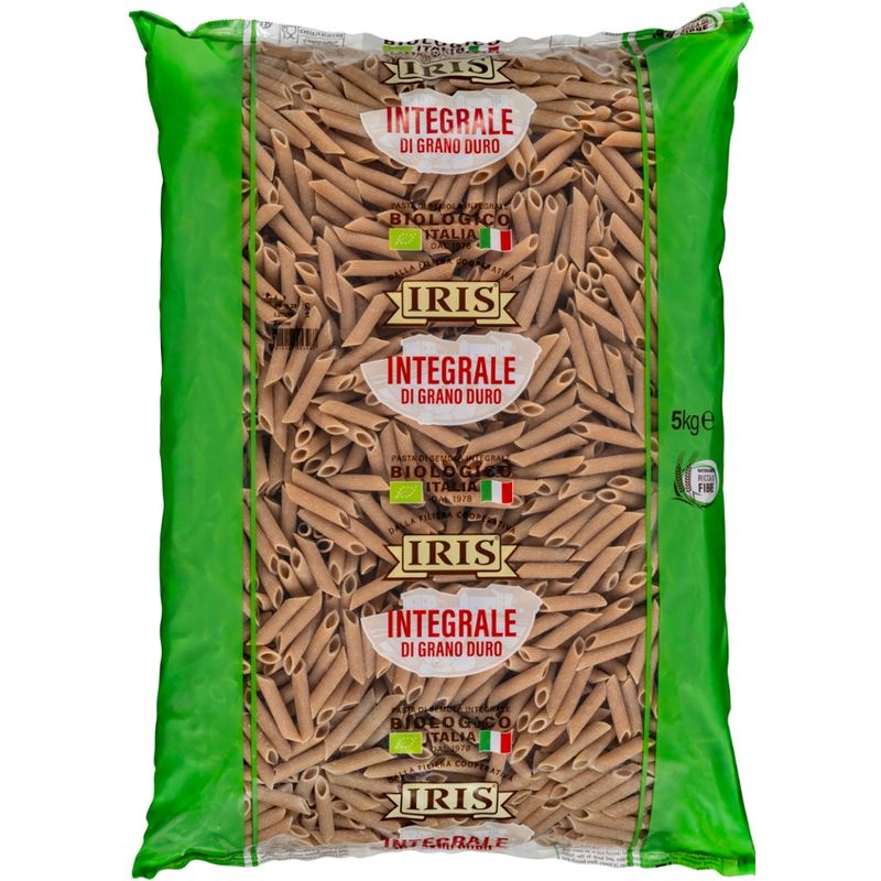 IRIS  Penne aus oekologische Vollkornhartweizengriess 5 kg. - Produktbild