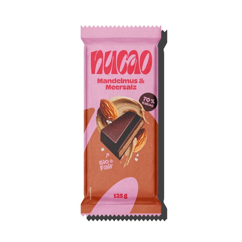 nucao nucao Tafelschokolade Mandelmus & Meersalz - Produktbild