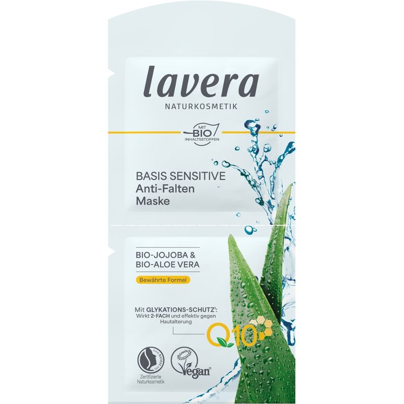 lavera Basis Sensitive Anti-Falten Maske Q10 - Produktbild