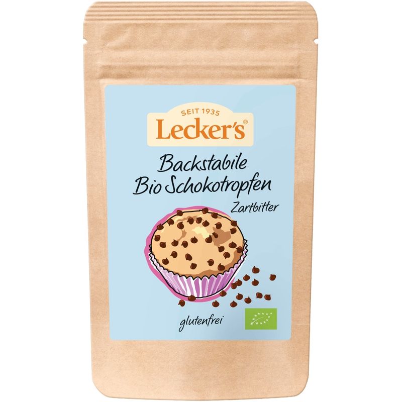 Lecker´s Backstabile Schoko-Tropfen zartbitter - Produktbild