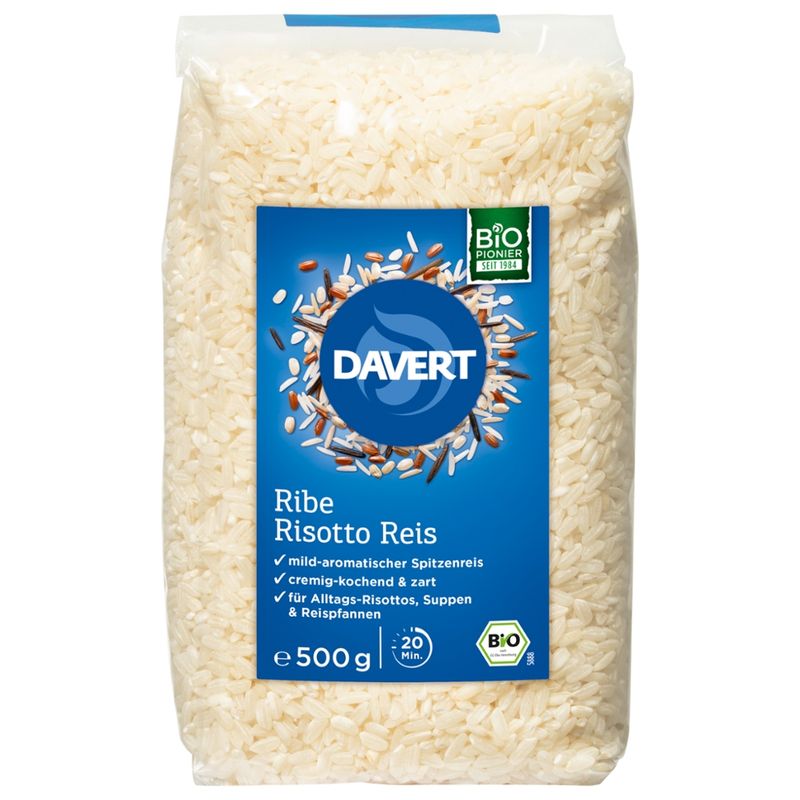 Davert RIbe Risotto Reis 500g - Produktbild