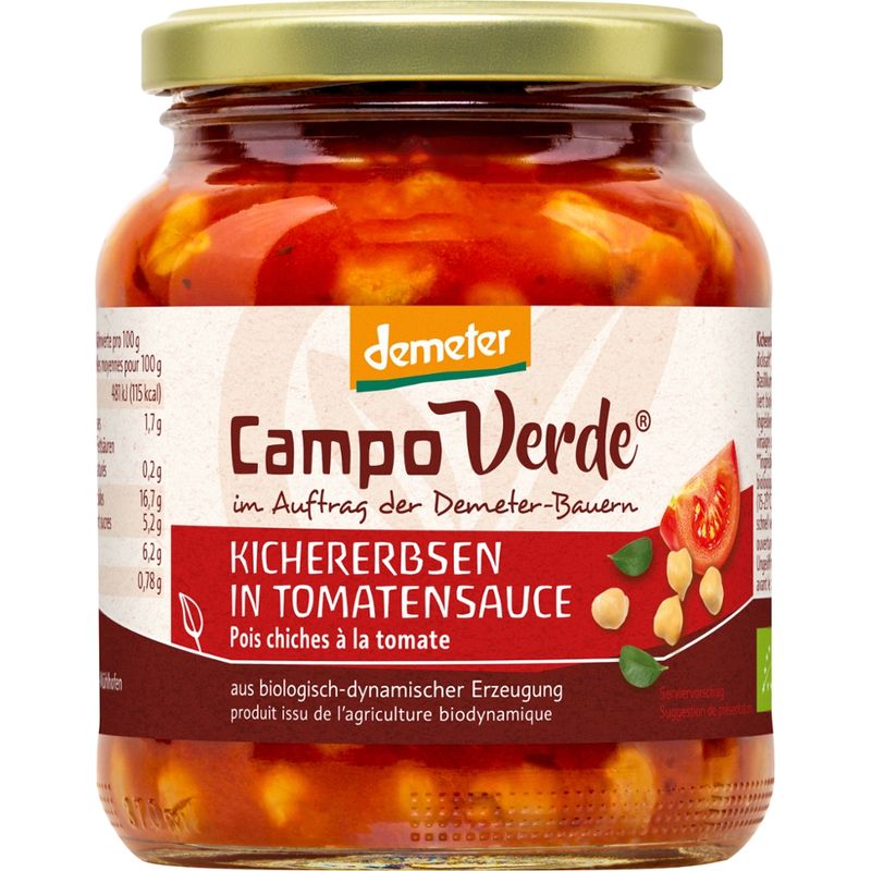 Campo Verde dem. Kichererbsen in Tomatensoße 350g - Produktbild