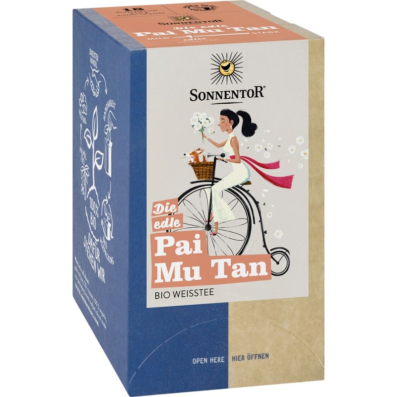 Sonnentor Die edle Pai Mu Tan Tee, Doppelkammerbeutel - Produktbild
