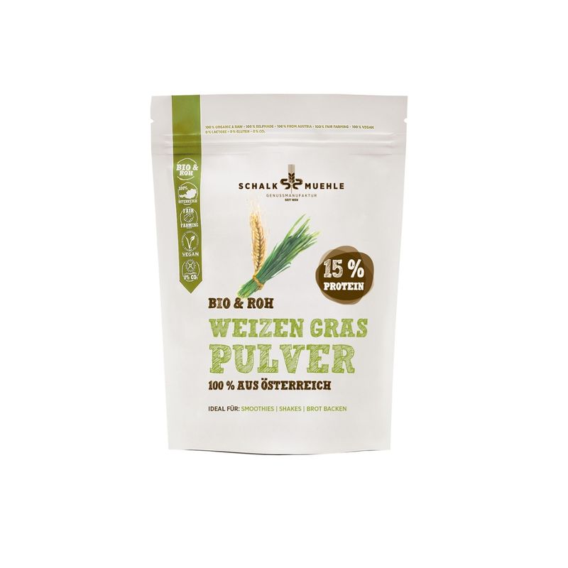 Schalk Mühle 200 g Bio Österreichisches Weizengras Pulver - Produktbild