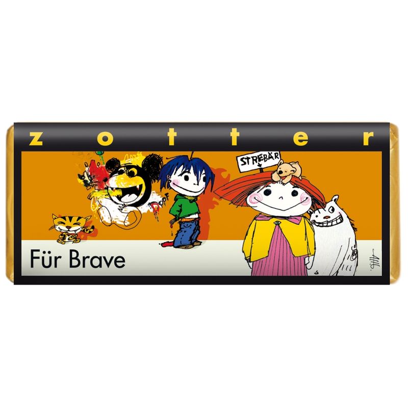 Zotter Schokolade Für Brave - Schokobiene mit Honigblättchen - Produktbild