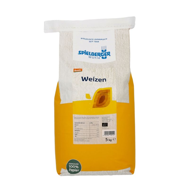 Spielberger Mühle Weizen, demeter – für Familien & Vorrat - Produktbild