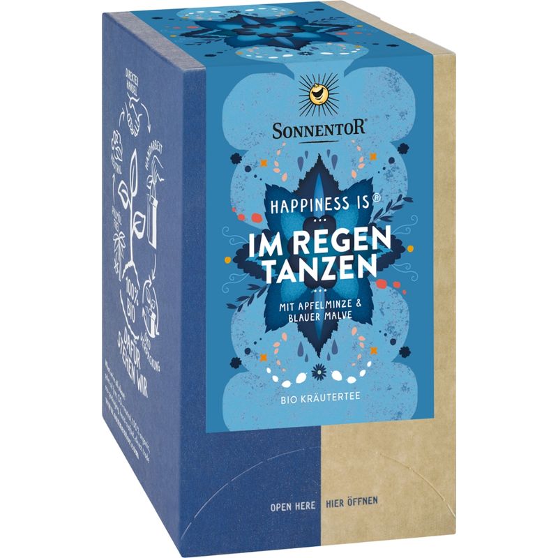 Sonnentor Im Regen tanzen Tee Happiness is®, Doppelkammerbeutel - Produktbild