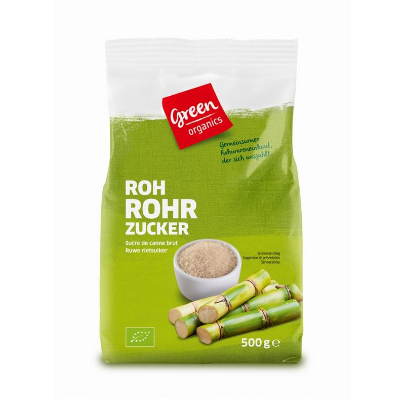 greenorganics Rohrohrzucker 500g - Produktbild
