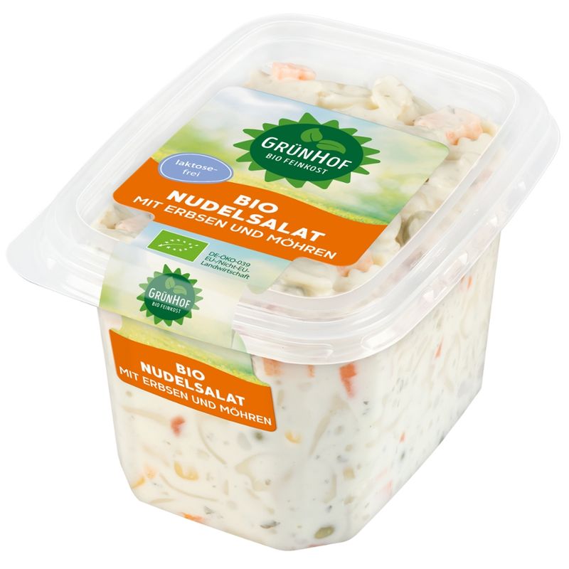 Grünhof Bio-Nudelsalat mit Erbsen und Möhren - Produktbild