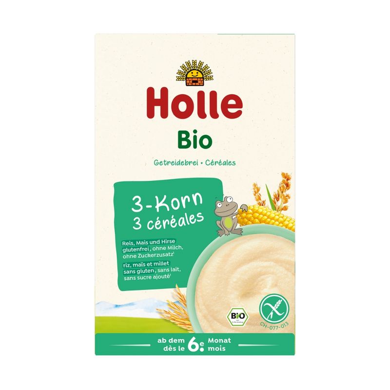 Holle  Bio-Vollkorngetreidebrei 3-Korn - Produktbild