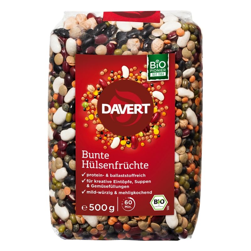 Davert Bunte Hülsenfrüchte 500g - Produktbild