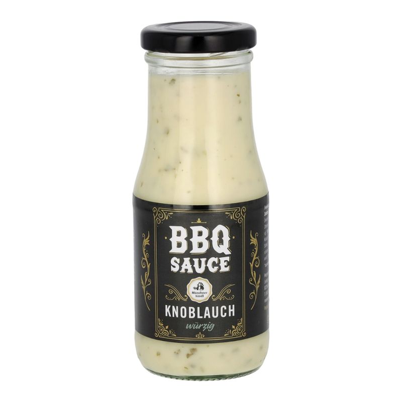 Münchner Kindl Senf weiße Knoblauch Sauce Bio Münchner Kindl 250ml - Produktbild