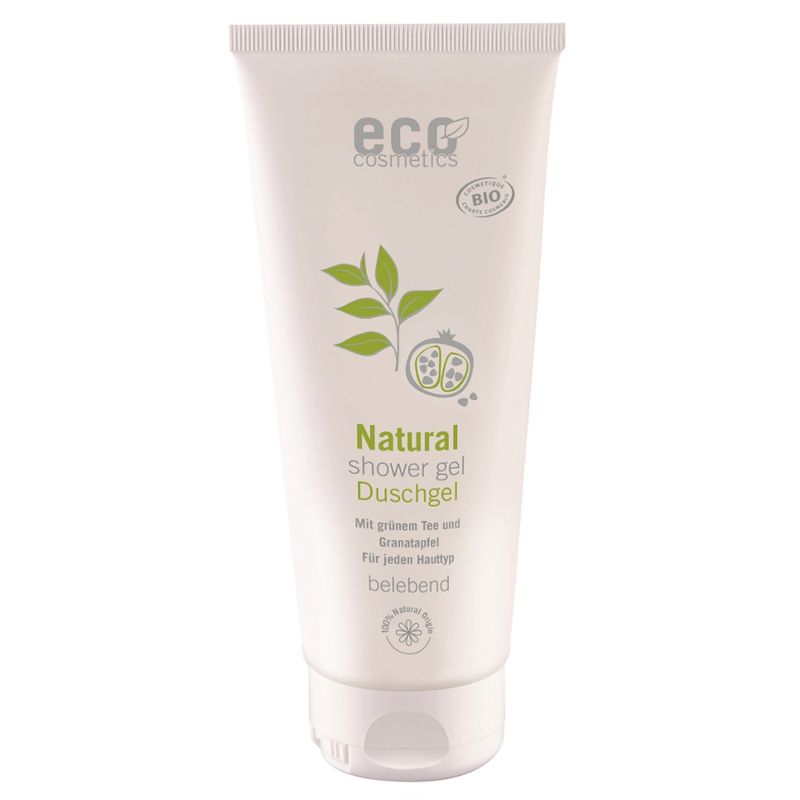 eco cosmetics Duschgel mit grünem Tee und Granatapfel - Produktbild