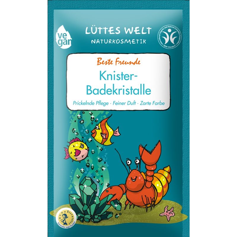 Lüttes Welt Naturkosmetik Knister-Badekristalle "Beste Freunde" - Produktbild