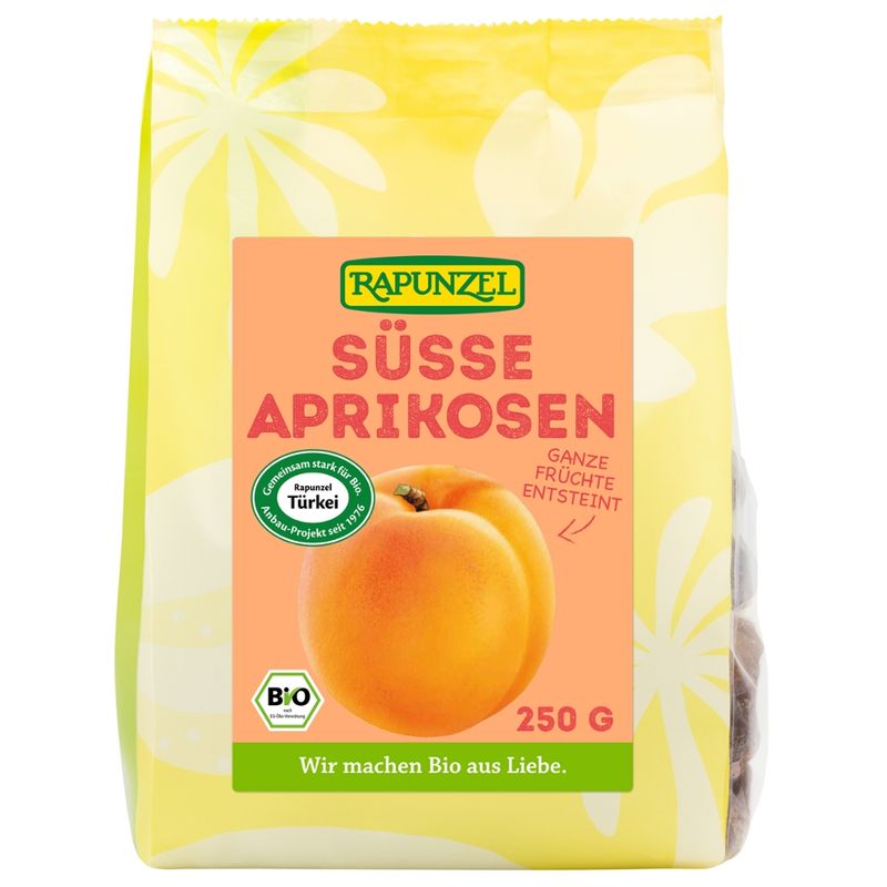 Rapunzel Aprikosen süß, ganz, entsteint, Projekt - Produktbild
