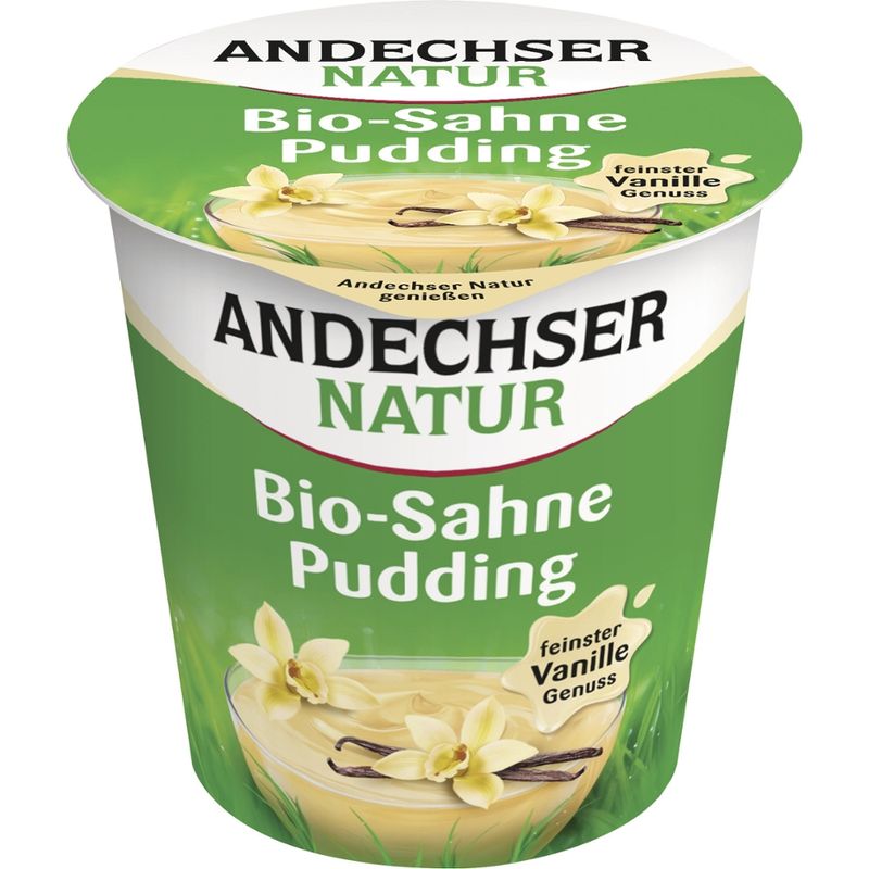 Andechser Natur Bio Sahne-Pudding Vanille 10% - Produktbild