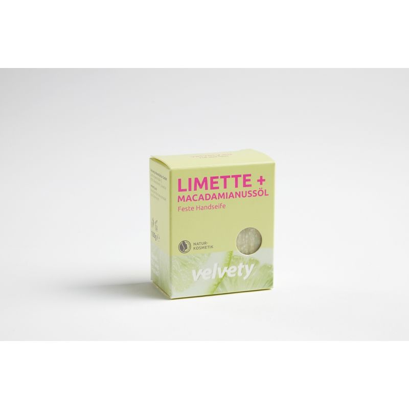 Velvety Velvety Handseife Limette + Macadamianussöl 100G - Produktbild