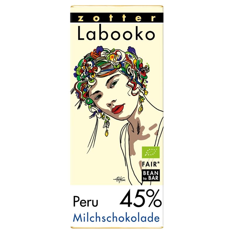 Zotter Schokolade Labooko 45% Peru - Produktbild