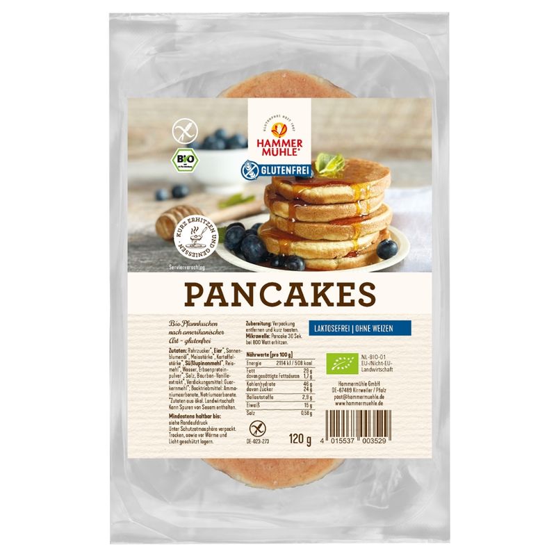 Hammermühle Bio Pancakes glutenfrei - Produktbild
