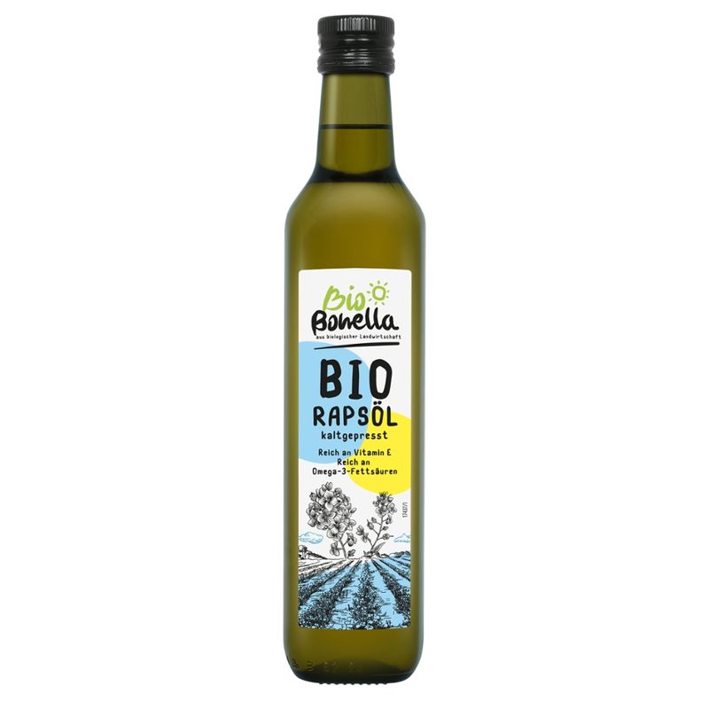 Bonella Bonella Bio Rapsöl kaltgepresst 0,5l - Produktbild