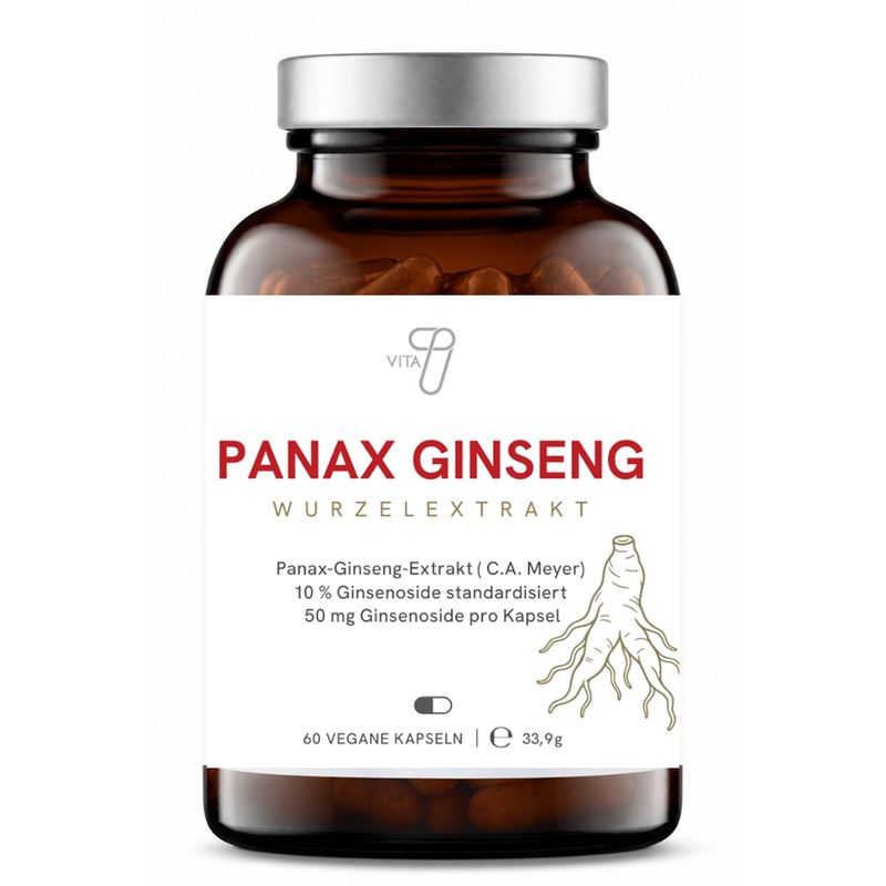 vita7 Panax Ginseng, 60 Kapseln, 33,9 g - Produktbild