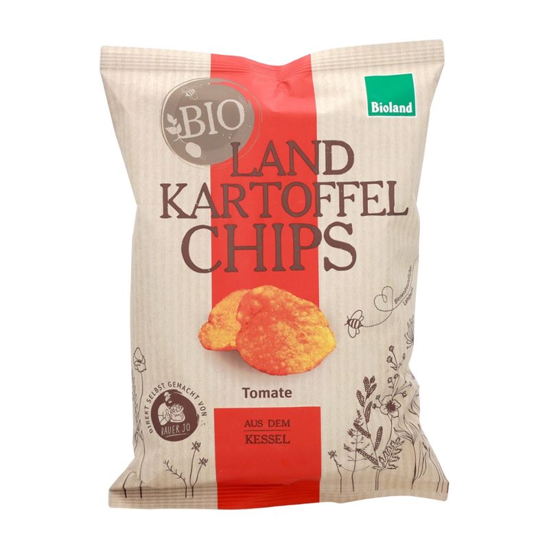 Landkartoffelchips Bio-Landkartoffelchips Tomate 125g - Produktbild