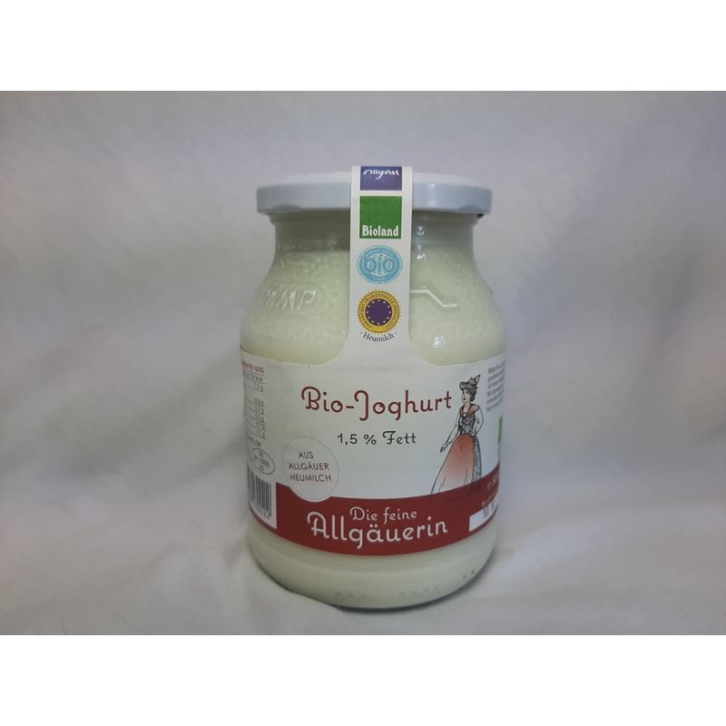 Feine Allgäuerin Feine Allgäuerin Naturjoghurt 1.5% Fett aus Heumilch nicht homogenisert - Produktbild