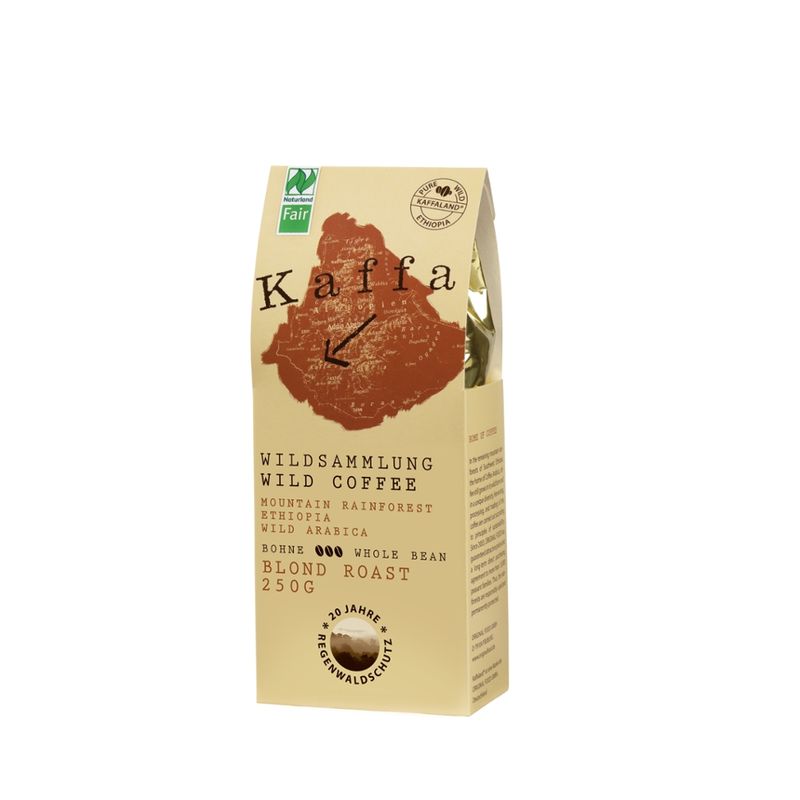 Kaffa Wildkaffee Kaffa Wildkaffee, Blond Roast, ganze Bohne, 250g, bio- und Naturland Fair-zertifiziert - Produktbild