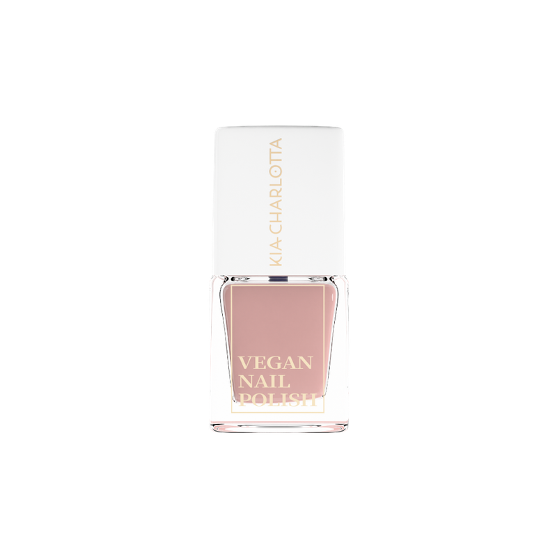Kia-Charlotta Kia-Charlotta, Veganer Nagellack My Blankie (Metallisches Rosa Taupe), Bis zu 87% natürlich, 100% pflanzliche Lösungsmittel, Zertifiziert Vegan, Made in Germany, Premium Qualität, 5ml - Produktbild