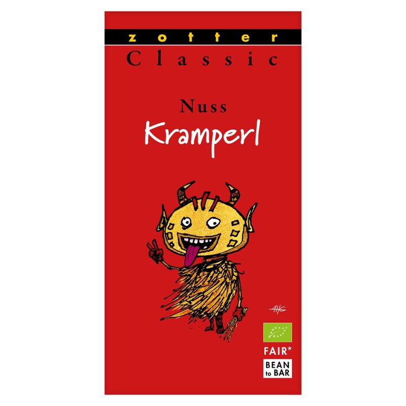 Zotter Schokolade Classic Nusskramperl - Haselnuss Kuss - Produktbild