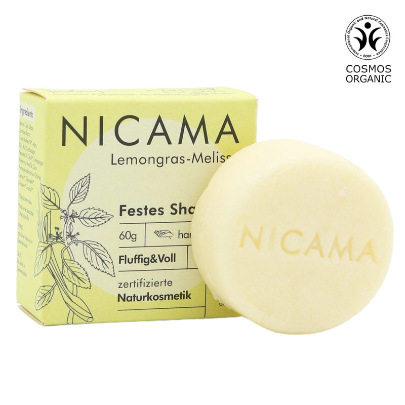 NICAMA NICAMA NICAMA Festes Shampoo Lemongras-Melisse 60g - Produktbild