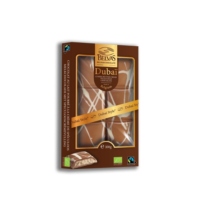 Belvas Belvas Tablette Dubai Cookie Cream 100g BIO - Produktbild