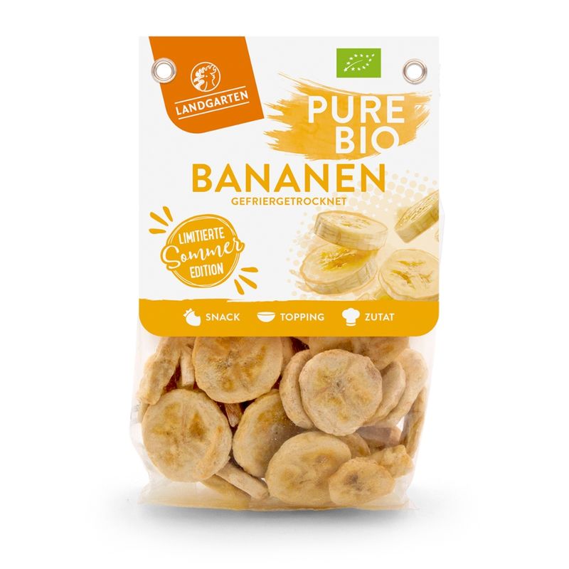 Landgarten Bio Bananenscheiben gefriergetrocknet 50g - Produktbild