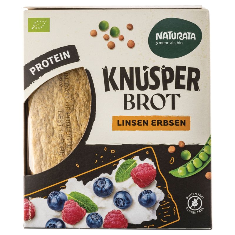 NATURATA Knusperbrot Linsen Erbsen, kbA - Produktbild