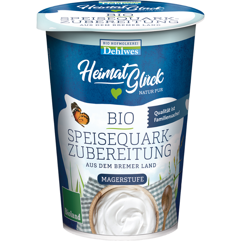 HeimatGlück BIO-Speisequarkzubereitung 0,3% Fett 500g - Produktbild