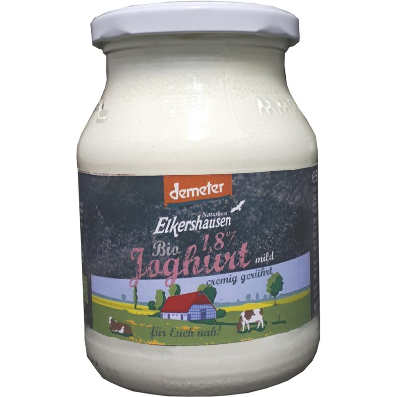 Naturkost Elkershausen Demeter Joghurt natur 1,8%, gerührt - Produktbild