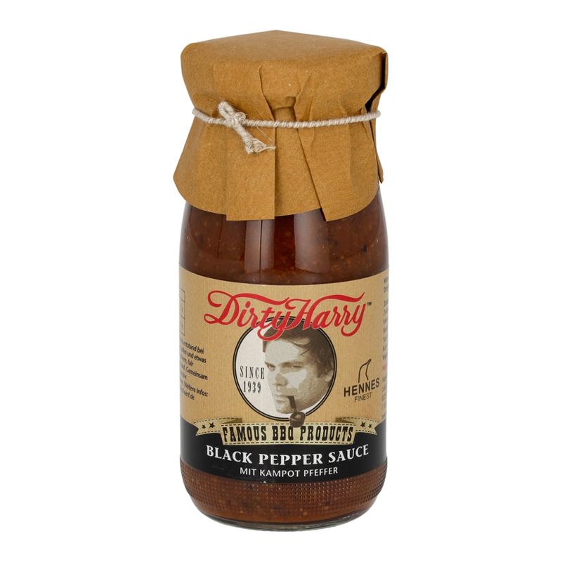 Münchner Kindl Senf Dirty Harry Black Pepper Sauce Bio - Produktbild