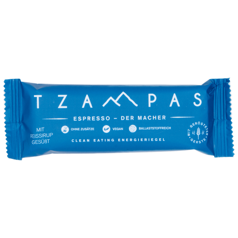 TZAMPAS TZAMPAS Espresso - Der Macher. Clean Eating Energieriegel mit gerösteter Gerste und Espressobohnen - Produktbild