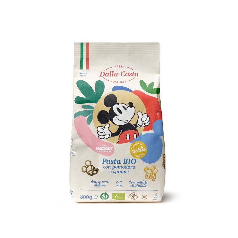 Dalla Costa Pasta bio pomodoro e spinaci Disney Mickey - Produktbild