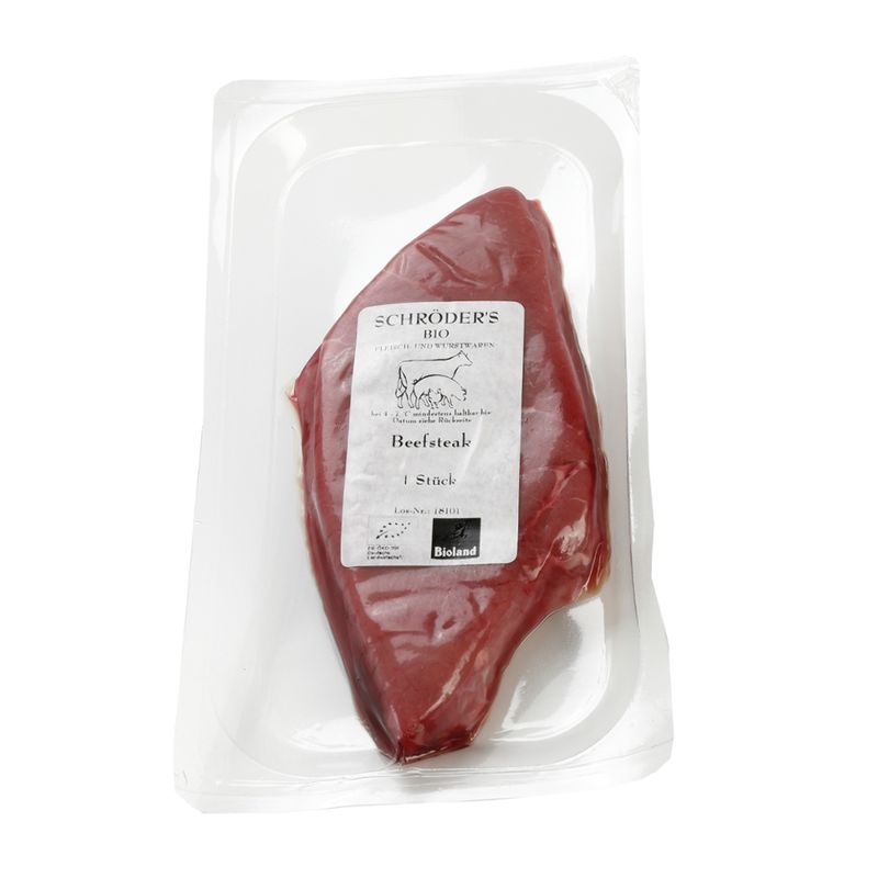 Schröder's Bio Fleisch- und Wurstwaren Beefsteak 1 Scheibe ca. 220 g - Produktbild