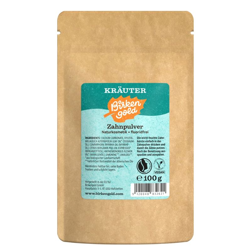 Birkengold Birkengold® Zahnpulver Kräuter Nachfüllbeutel - Produktbild