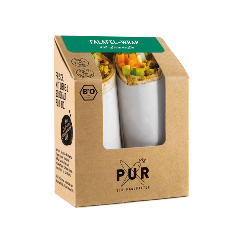 PUR Bio-Manufaktur Falafel Wrap mit Sesamsoße - Produktbild